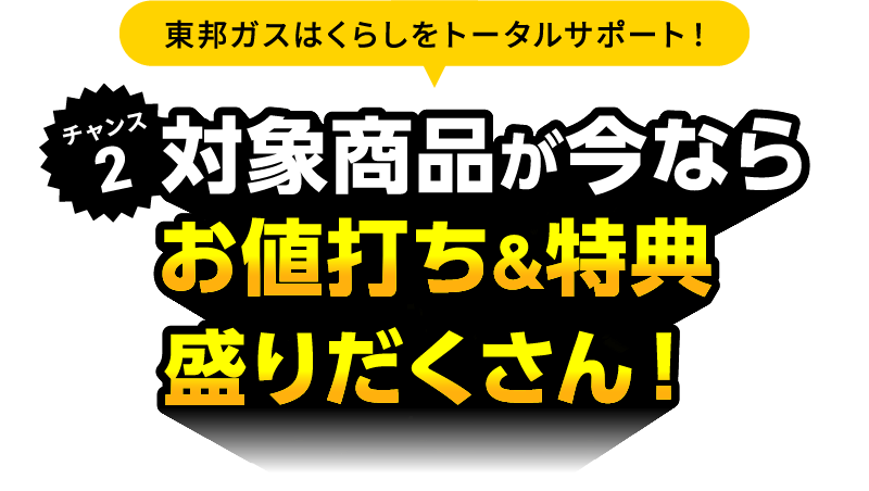 対象商品が今ならお値打ち&特典盛りだくさん!