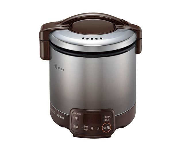 01025美品❗️5.5合都市ガスリンナイ直火匠ガス炊飯器5合 直火匠(電子 